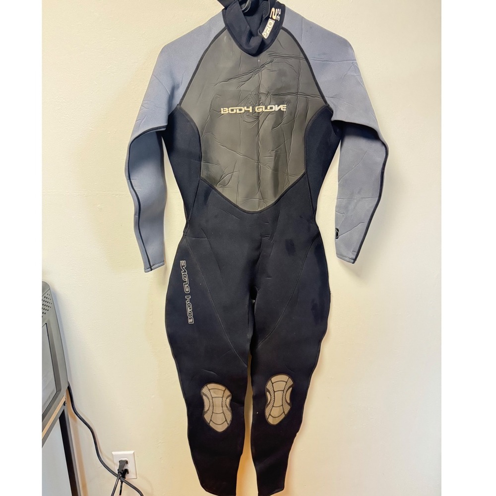 Body Glove Pro 2 Wetsuit Womens 11/12 Black Grey 3/2mm Full Body Surfing Diving